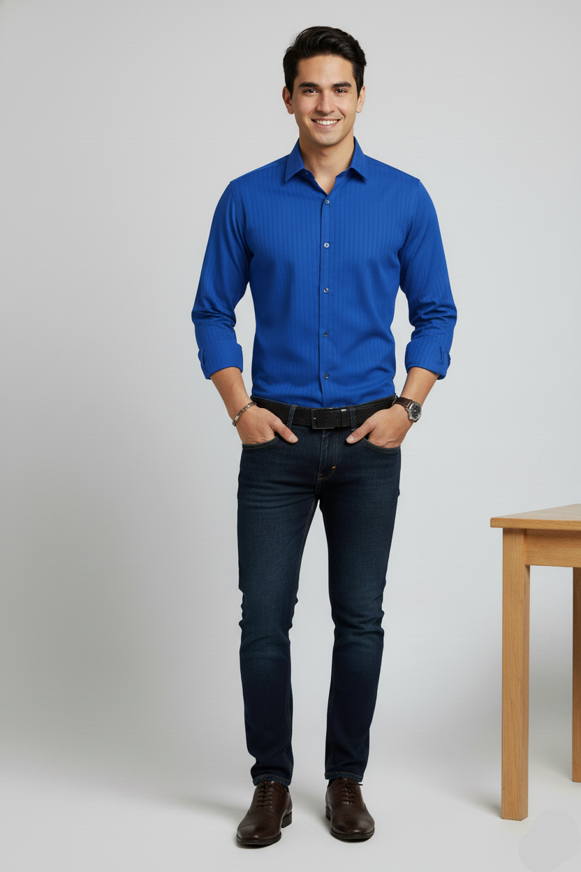 Royal Blue Formal Shirt